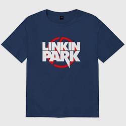 Футболка оверсайз мужская LINKIN PARK, цвет: тёмно-синий