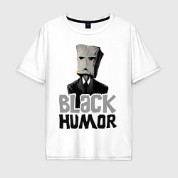 Футболка оверсайз мужская Black Humor, цвет: белый