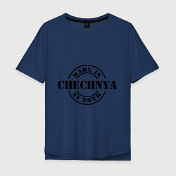 Футболка оверсайз мужская Made in Chechnya, цвет: тёмно-синий