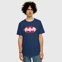 Футболка оверсайз мужская Batgirl, цвет: тёмно-синий — фото 2