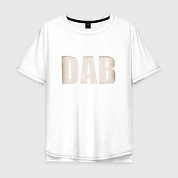 Футболка оверсайз мужская DAB, цвет: белый