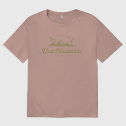 Футболка оверсайз мужская Урал Gold Classic, цвет: пыльно-розовый