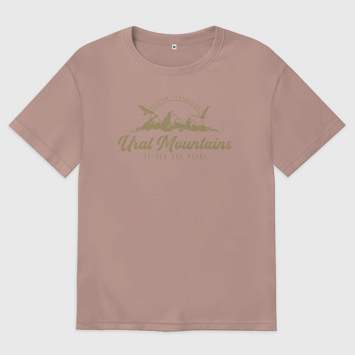 Мужская футболка оверсайз Урал Gold Classic / Пыльно-розовый – фото 1