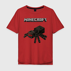 Футболка оверсайз мужская Minecraft, цвет: красный