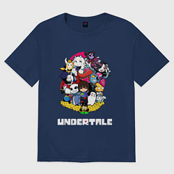 Футболка оверсайз мужская UNDERTALE, цвет: тёмно-синий