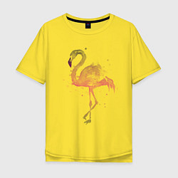Футболка оверсайз мужская Flamingo, цвет: желтый