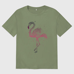 Футболка оверсайз мужская Flamingo, цвет: авокадо