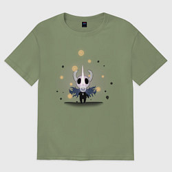 Футболка оверсайз мужская Hollow knight Полый рыцарь, цвет: авокадо