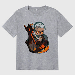 Футболка оверсайз мужская Ведьмак, цвет: меланж