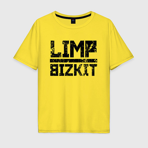 Мужская футболка оверсайз LIMP BIZKIT / Желтый – фото 1
