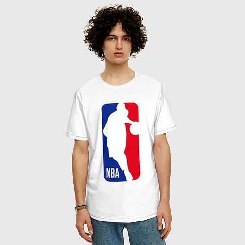 Мужская футболка оверсайз NBA Kobe Bryant / Белый – фото 3
