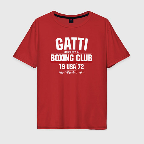 Мужская футболка оверсайз Gatti Boxing Club / Красный – фото 1