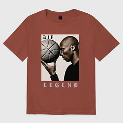 Футболка оверсайз мужская Kobe - RIP Legend, цвет: кирпичный