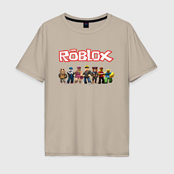 Футболка оверсайз мужская ROBLOX, цвет: миндальный