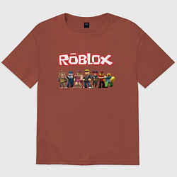 Футболка оверсайз мужская ROBLOX, цвет: кирпичный