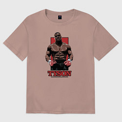 Футболка оверсайз мужская Tyson, цвет: пыльно-розовый