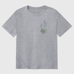 Футболка оверсайз мужская Lavanda, цвет: меланж