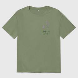 Футболка оверсайз мужская Lavanda, цвет: авокадо