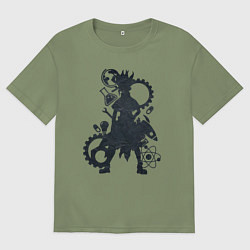 Футболка оверсайз мужская Доктор Стоун, цвет: авокадо