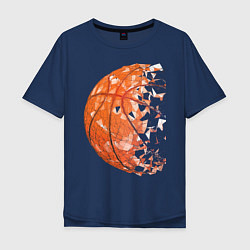 Футболка оверсайз мужская BasketBall Style, цвет: тёмно-синий