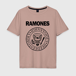 Мужская футболка оверсайз RAMONES