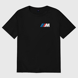 Футболка оверсайз мужская BMW M LOGO 2020, цвет: черный