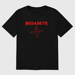 Футболка оверсайз мужская Megadeth, цвет: черный
