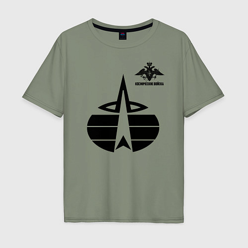 Мужская футболка оверсайз Космические войска / Авокадо – фото 1