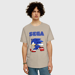 Футболка оверсайз мужская SEGA, цвет: миндальный — фото 2
