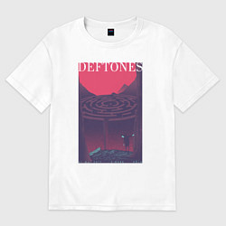 Футболка оверсайз мужская Deftones, цвет: белый
