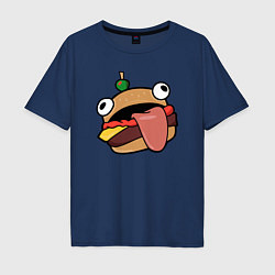 Футболка оверсайз мужская Fortnite Burger, цвет: тёмно-синий