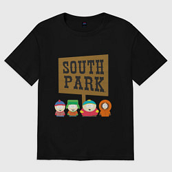 Футболка оверсайз мужская South Park, цвет: черный