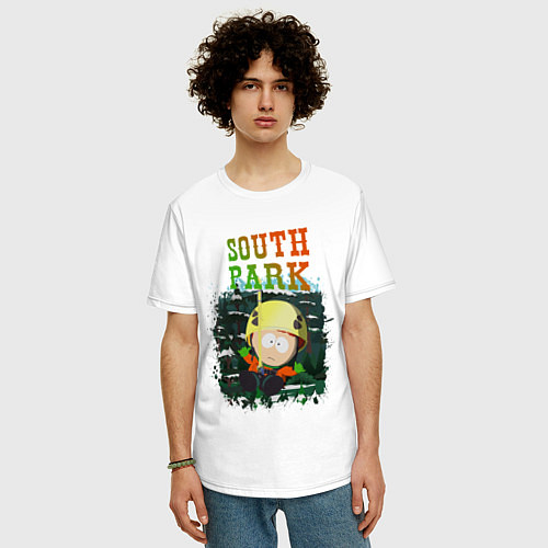 Мужская футболка оверсайз South Park / Белый – фото 3