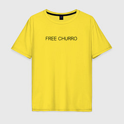 Футболка оверсайз мужская Free Churro Конь БоДжек, цвет: желтый