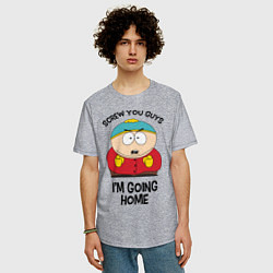 Футболка оверсайз мужская South Park, Эрик Картман, цвет: меланж — фото 2