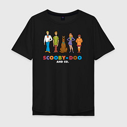 Футболка оверсайз мужская Scooby-Doo and Co, цвет: черный