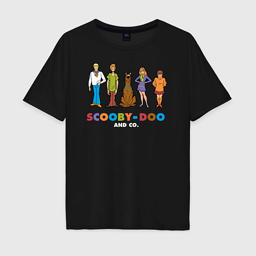 Мужская футболка оверсайз Scooby-Doo and Co / Черный – фото 1