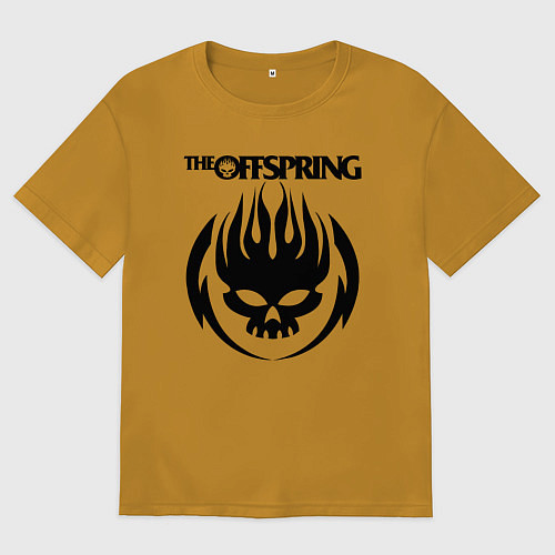 Мужская футболка оверсайз THE OFFSPRING / Горчичный – фото 1