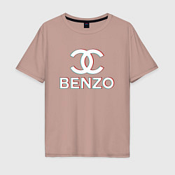 Футболка оверсайз мужская BBT BENZO GANG, цвет: пыльно-розовый
