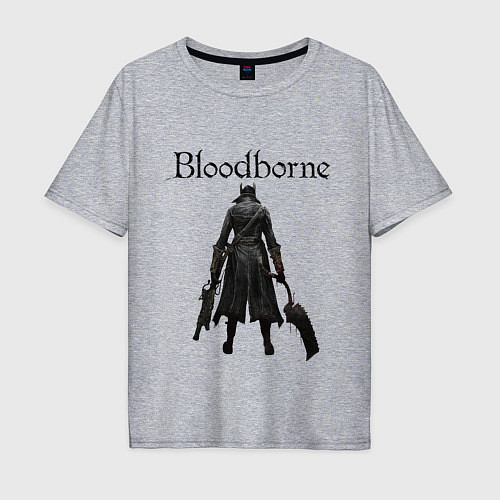 Мужская футболка оверсайз Bloodborne / Меланж – фото 1
