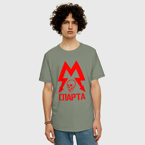 Мужская футболка оверсайз METRO СПАРТА / Авокадо – фото 3