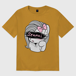 Футболка оверсайз мужская Senpai, цвет: горчичный