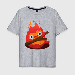 Футболка оверсайз мужская Calcifer, цвет: меланж