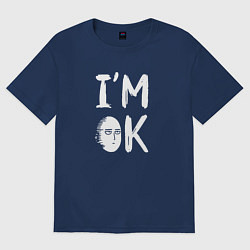 Футболка оверсайз мужская IM OK, цвет: тёмно-синий