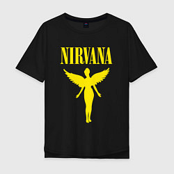 Футболка оверсайз мужская NIRVANA, цвет: черный