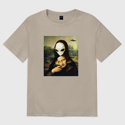 Футболка оверсайз мужская Mona Lisa, цвет: миндальный