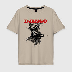 Футболка оверсайз мужская Django, цвет: миндальный