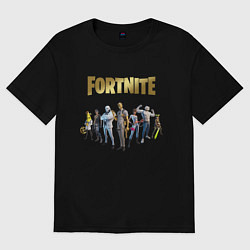 Футболка оверсайз мужская FORTNITE 2 SEASON Часть 2, цвет: черный