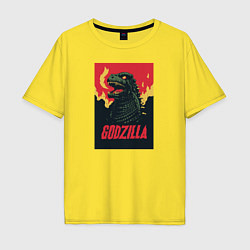 Мужская футболка оверсайз Godzilla