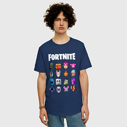 Футболка оверсайз мужская FORTNITE, цвет: тёмно-синий — фото 2